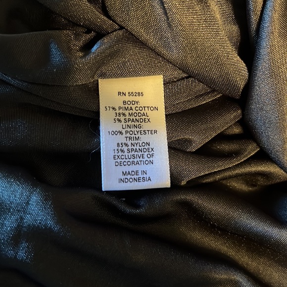 Express Ruched Dress Gray with Lace sz small - Picture 6 of 6